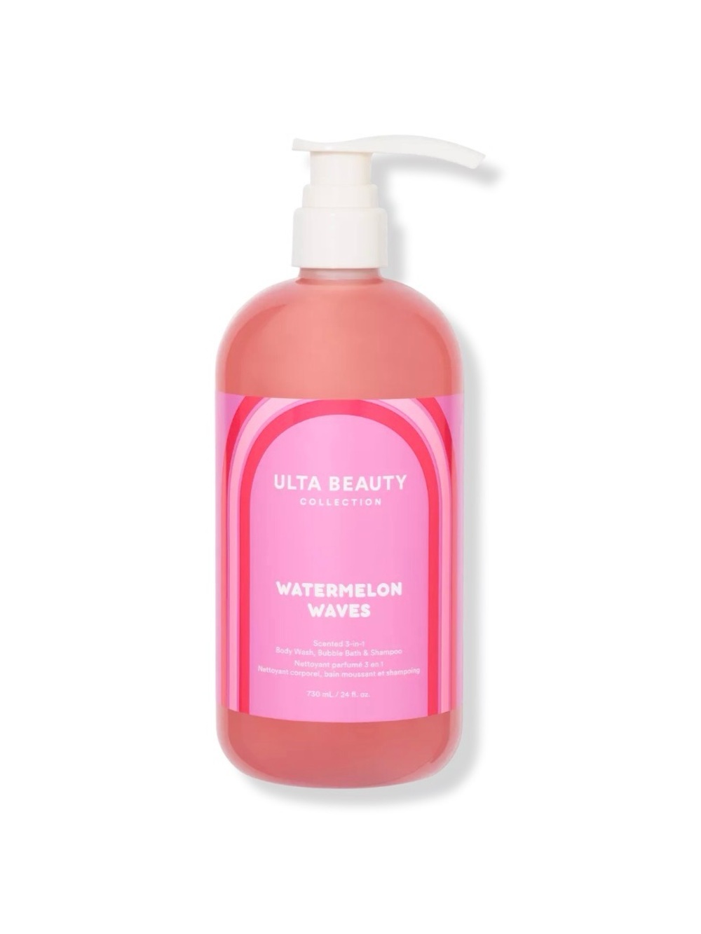 ULTA Beauty Watermelon Waves Scented 3-in-1 Body Wash, Bubble Bath & Shampoo